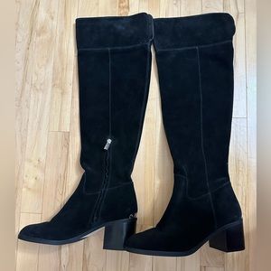 Michael Kors Knee High Suede Leather Boots Size 10
